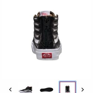 Vans high tops with zipper